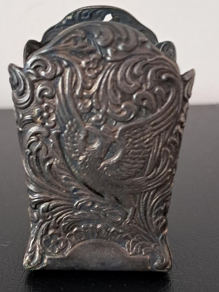 Vintage GERO 90 Georg Nilsson verzilverde Maggifles houder, Ophalen of Verzenden, Zilver