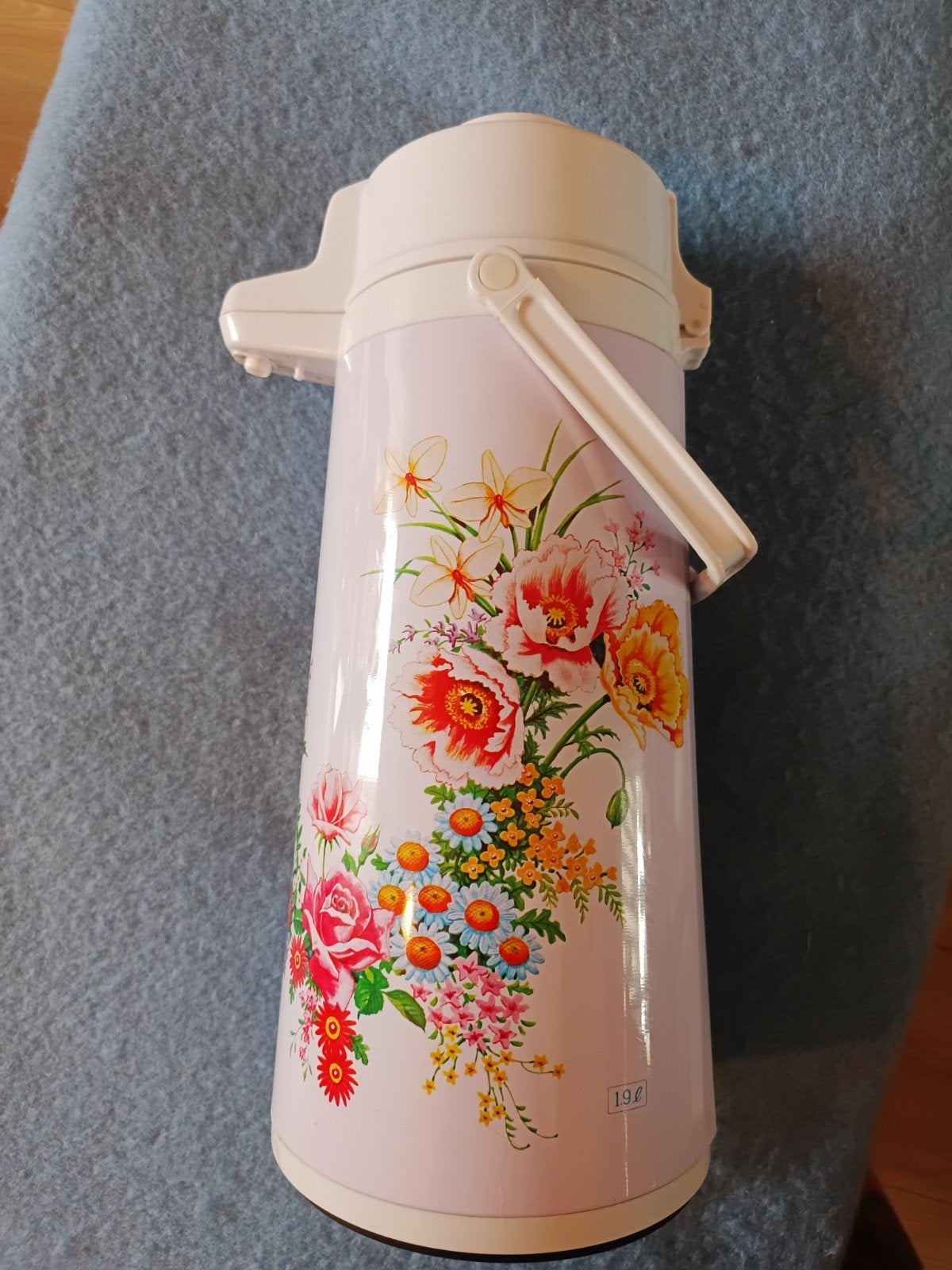 Vintage pompthermoskan, Ophalen of Verzenden, Zo goed als nieuw, Overige materialen, Vintage