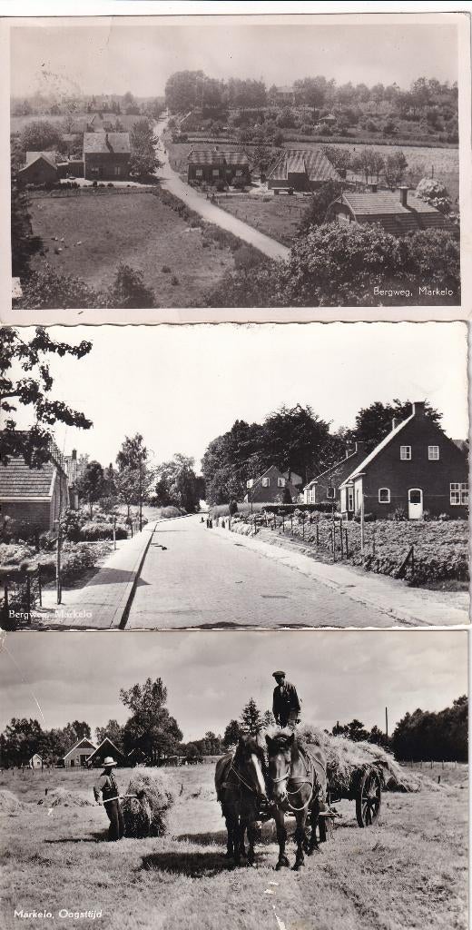 Markelo, 9 stuks.!, Verzenden, 1940 tot 1960, Gelopen, Overijssel