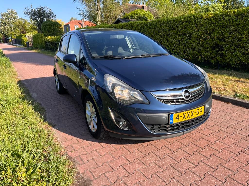 Opel Corsa 1.2 16V 5D Cosmo-Camera-Cruise-Half leder, Auto's, Voorwielaandrijving, 1063 kg, 4 cilinders, Blauw