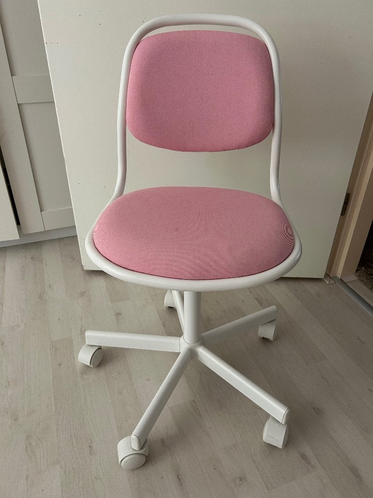 IKEA bureaustoel voor kinderen. Orfjäll., Ophalen, Zo goed als nieuw, Roze, Bureaustoel