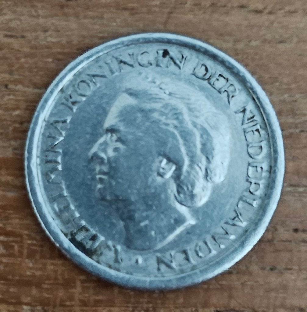 25 cent 1948, Postzegels en Munten, Munten | Nederland, Ophalen of Verzenden, Koningin Wilhelmina, 25 cent
