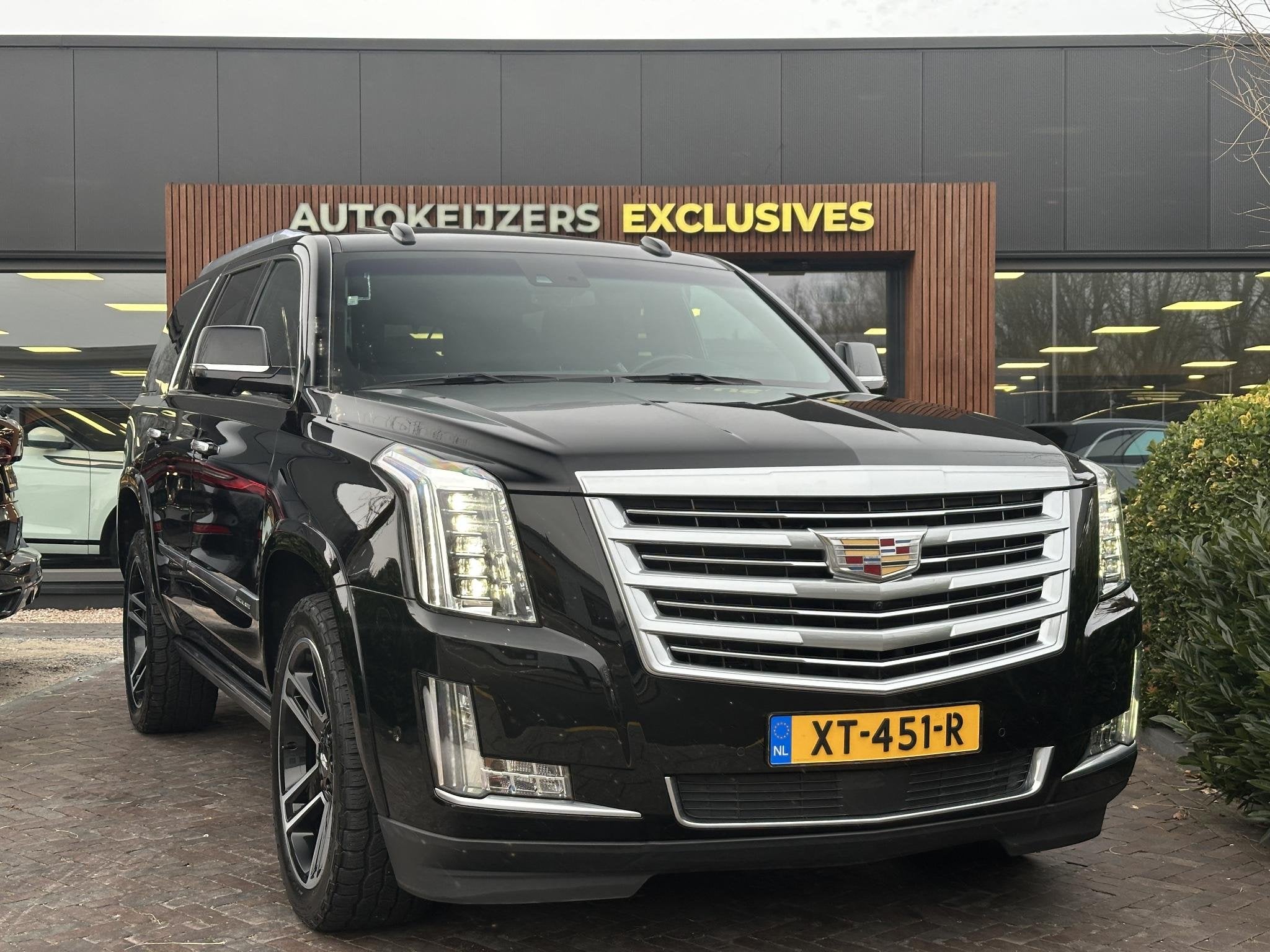 Cadillac Escalade 6.2 V8 Platinum Schuifdak Adapt. Cruise Ma, Auto's, Automaat, Zwart, Bedrijf, Vierwielaandrijving