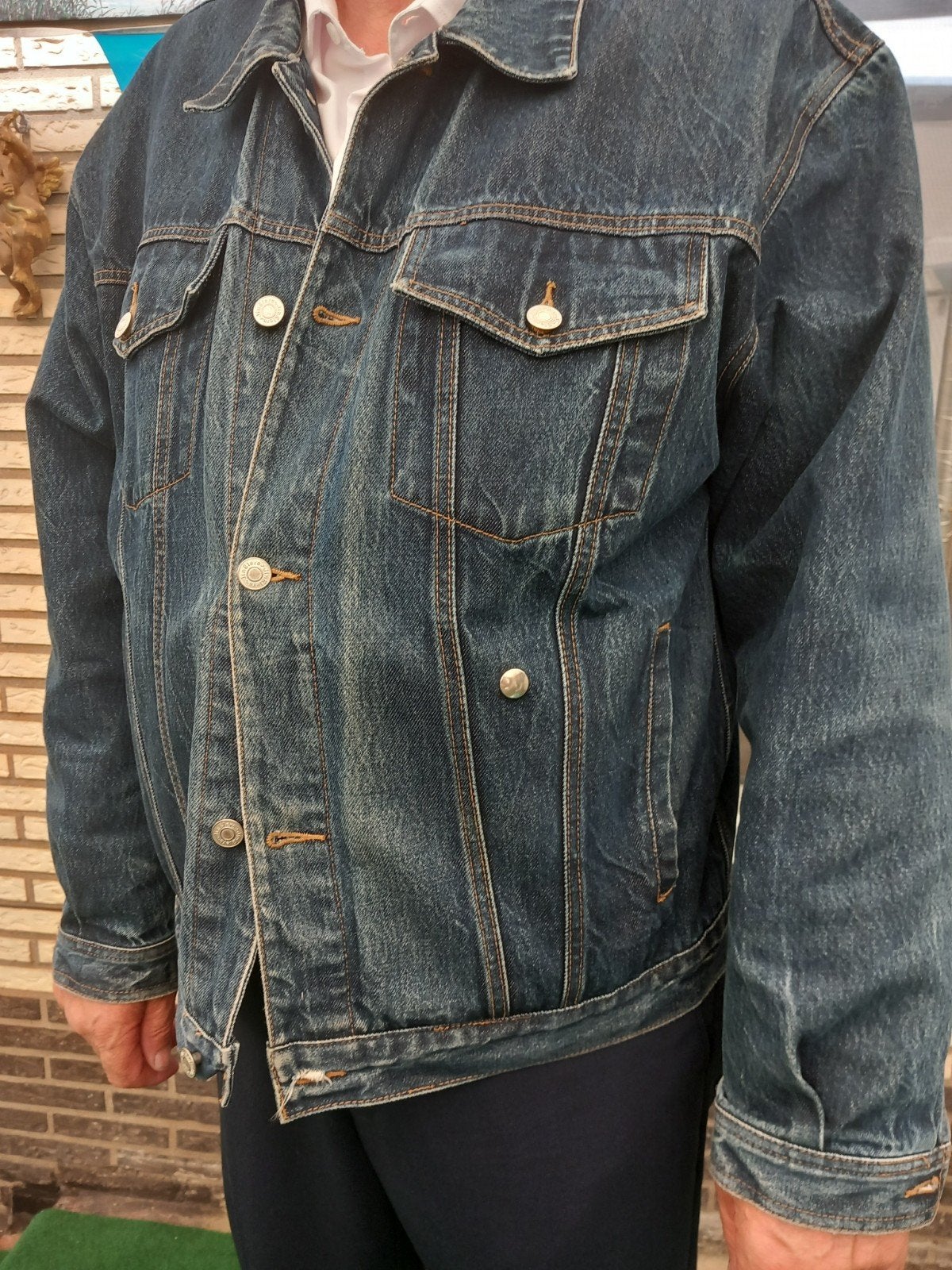 Heren jeans spijkerjas  maat xxl, Blauw, Overige jeansmaten, Ophalen of Verzenden, Jinglers