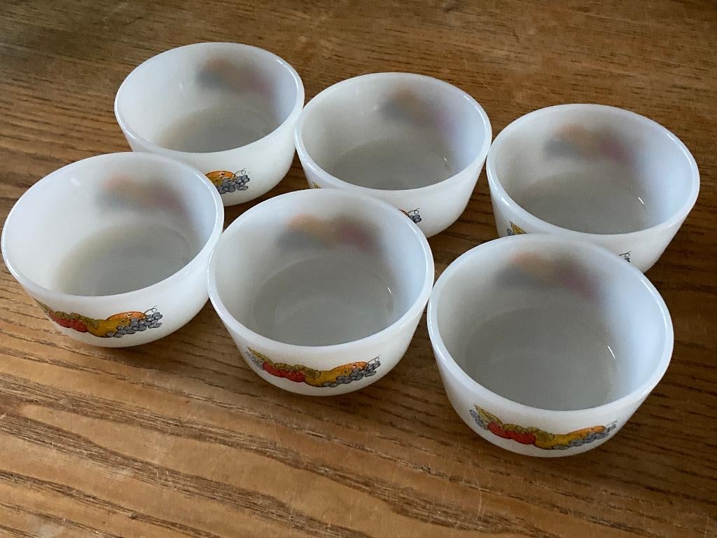 Vintage schaaltjes Anchor Hocking Fire King ovenproof fruit, Huis en Inrichting, Keuken | Servies, Ophalen of Verzenden, Overige stijlen