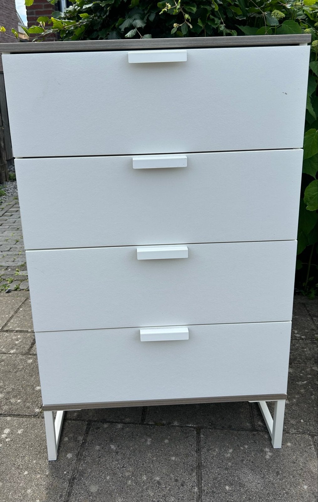 Ikea - Complete set: Ladekast, nachtkastje en bureau, Ophalen, Gebruikt, 5 laden of meer, 100 tot 150 cm