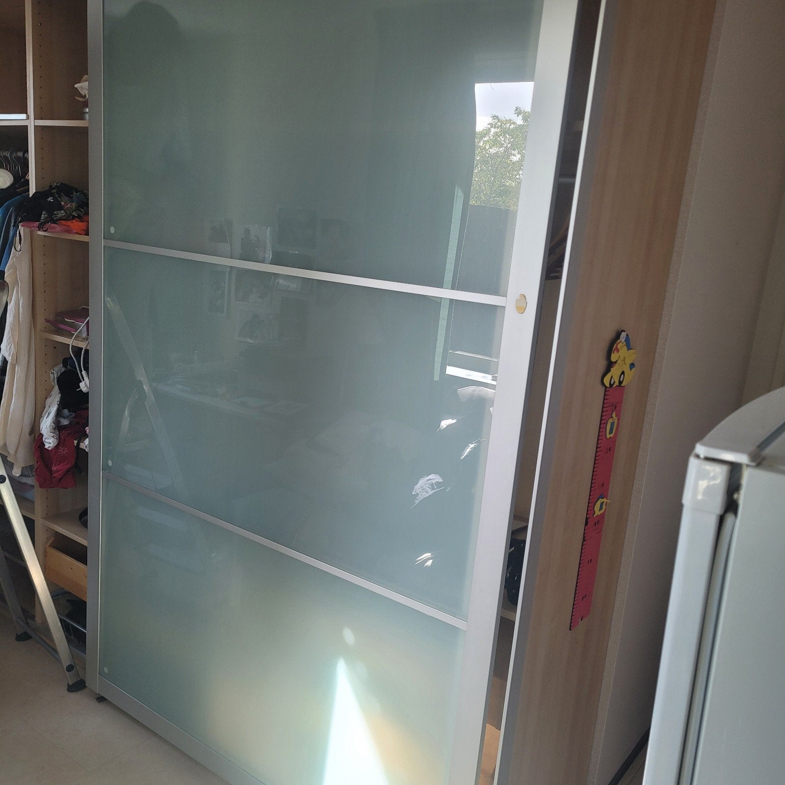 2 pax schuifdeuren melkglas, Ophalen, Minder dan 25 cm, 50 tot 100 cm, 200 cm of meer