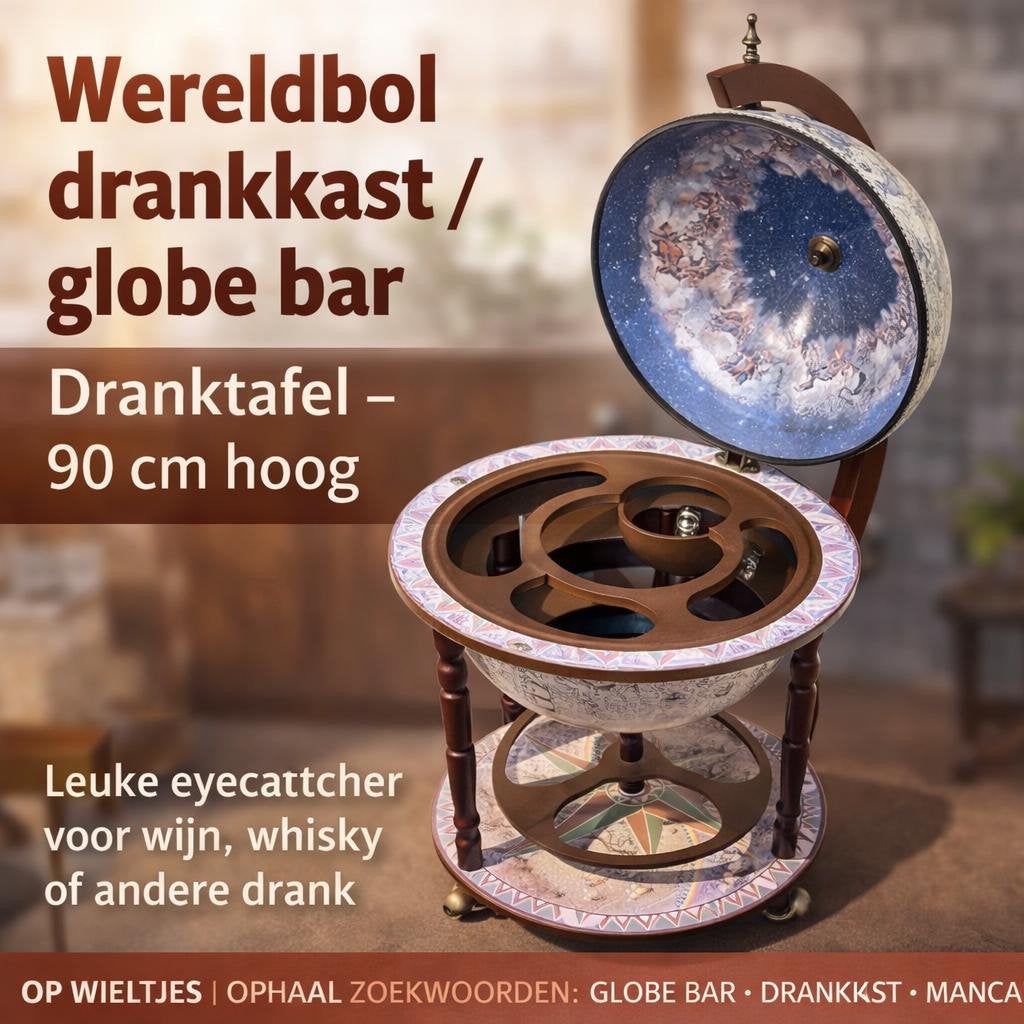 Wereldbol drankkast, Ophalen
