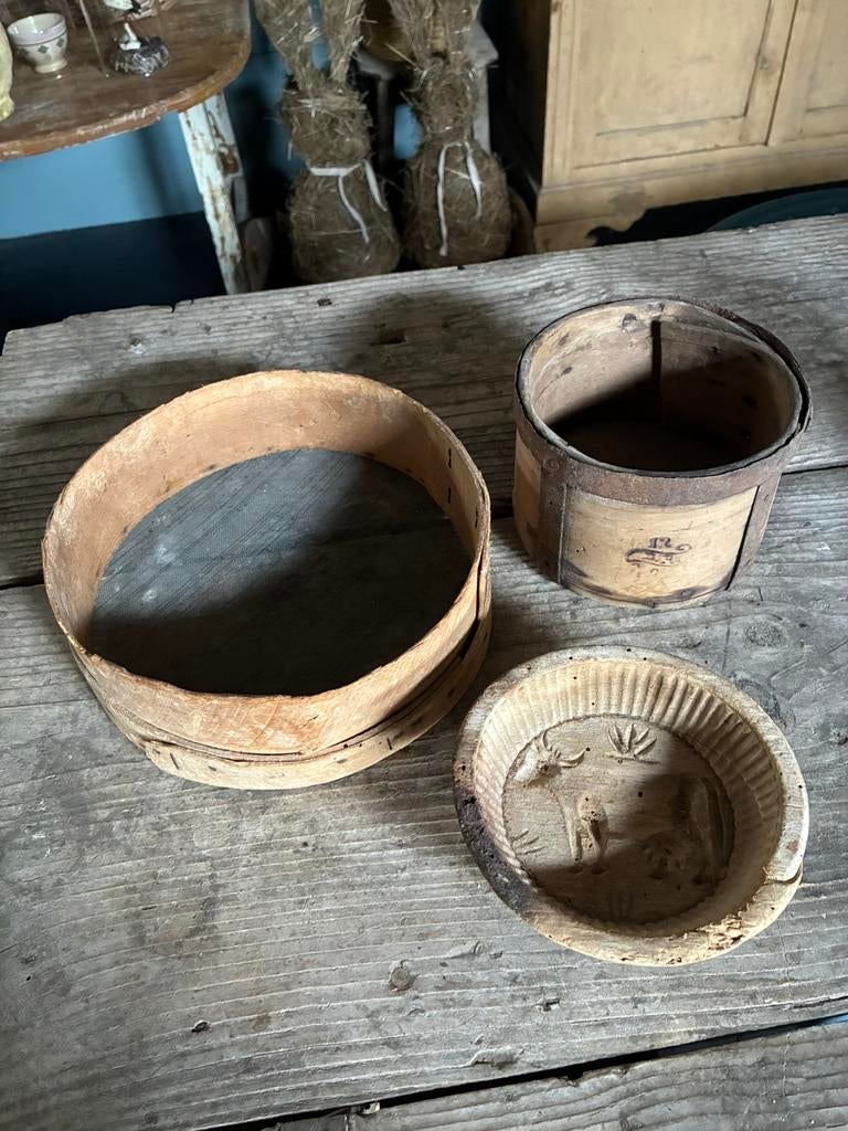 Set antiek keukengerei, Ophalen of Verzenden
