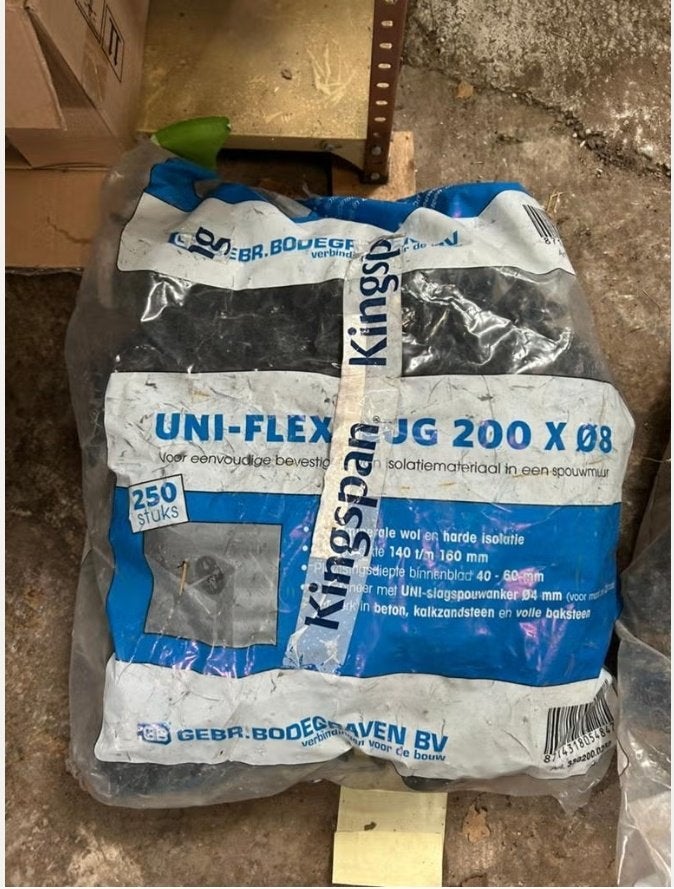 GB uni flexplug 200. 250 stuks, Minder dan 4 cm, Overige materialen, Nieuw, Ophalen of Verzenden