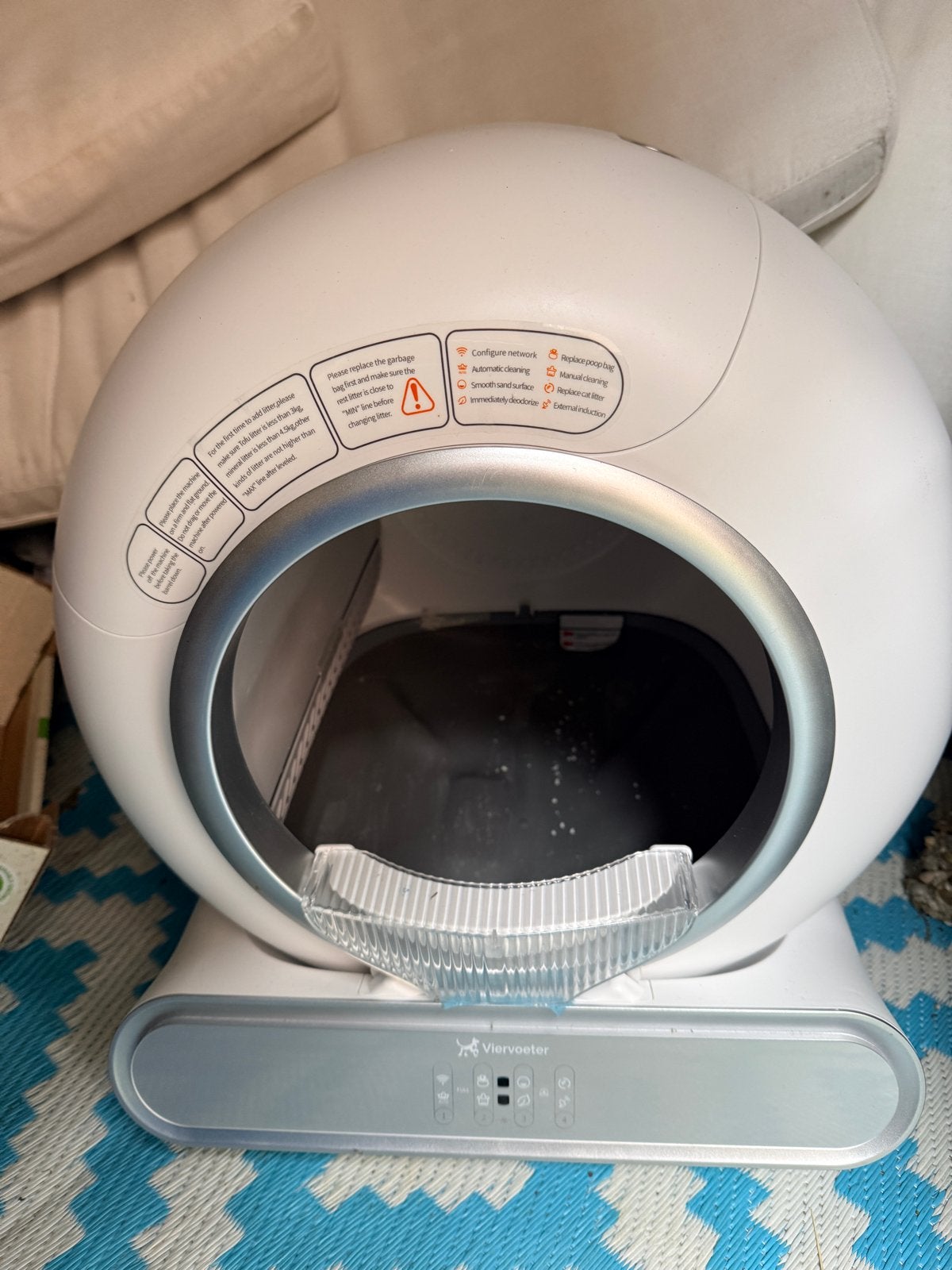 Zelfreinigende kattenbak van Viervoeter, Ophalen, Gebruikt
