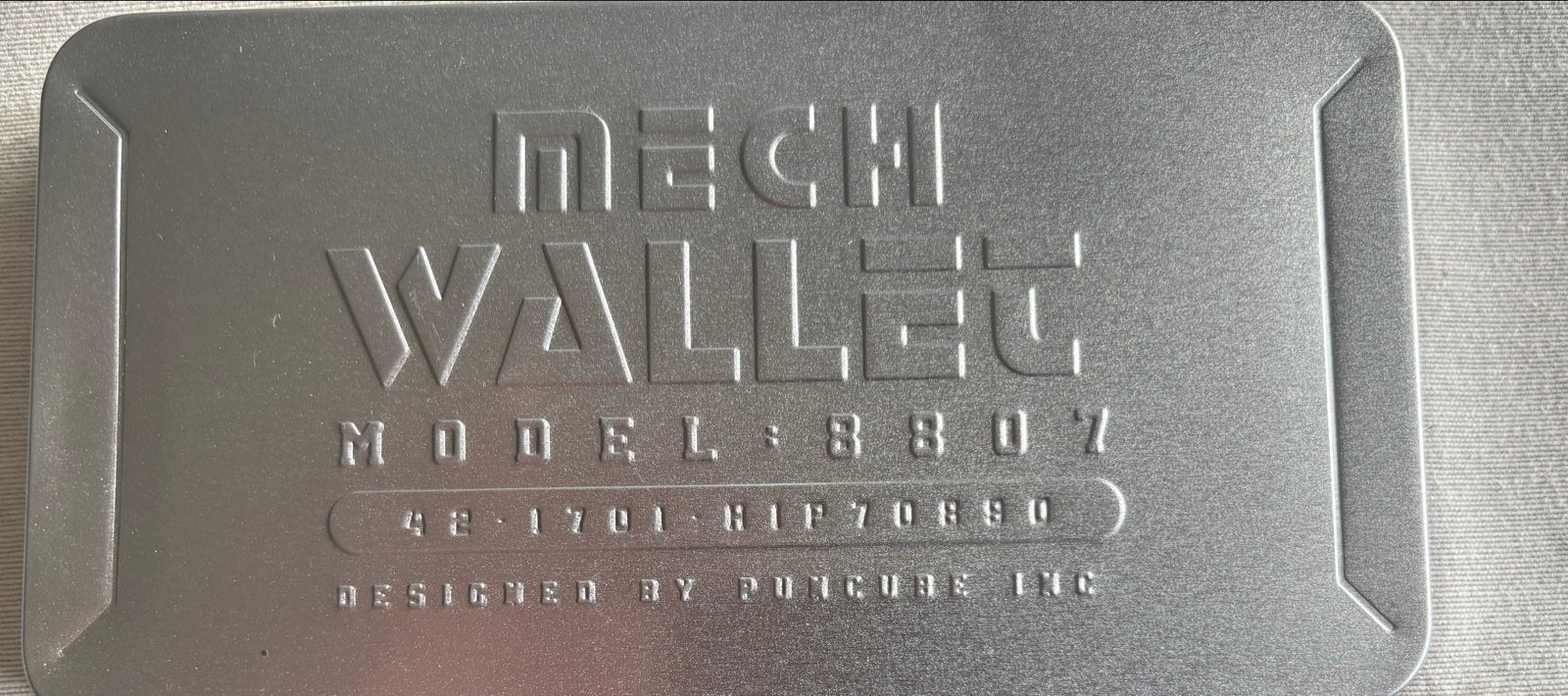 Mech Wallet Model 8807 - Zwart met RFID-blokkering, Sieraden, Tassen en Uiterlijk, Verzenden, Zo goed als nieuw, Zwart, Overige merken
