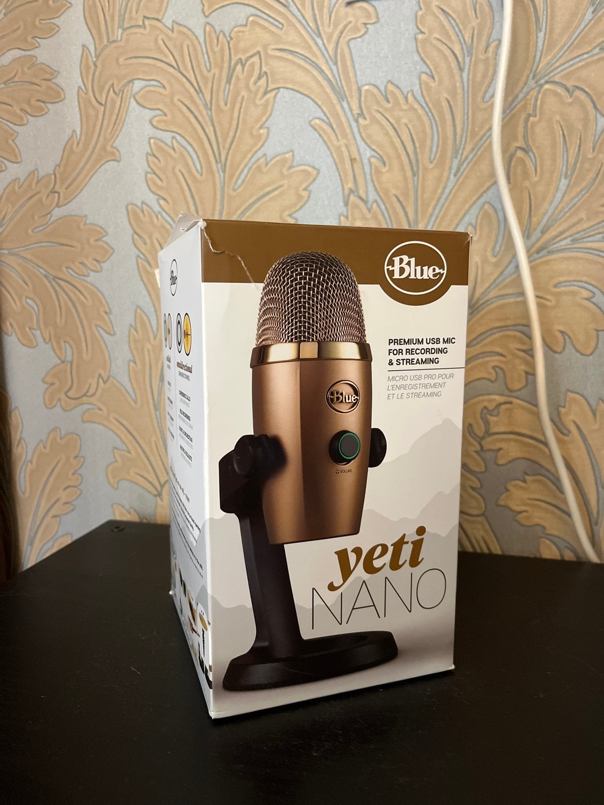 Blue Yeti Nano USB Microfoon - Goud, Muziek en Instrumenten, Ophalen of Verzenden, Zo goed als nieuw, Studiomicrofoon