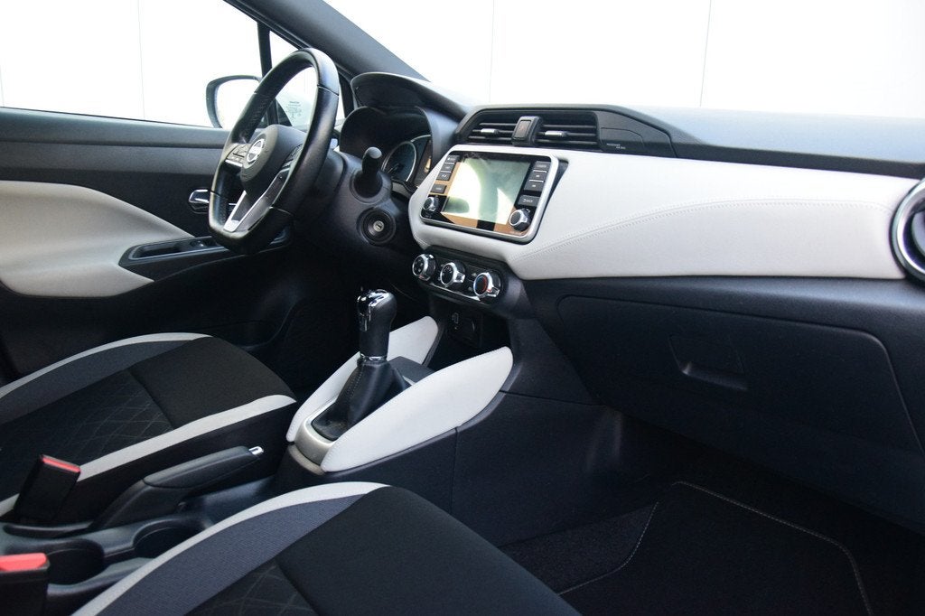 Nissan Micra 1.0 IG-T N-Connecta Navi/Camera/Carplay/Dab Pri, Auto's, Voorwielaandrijving, Euro 6, Wit, Origineel Nederlands
