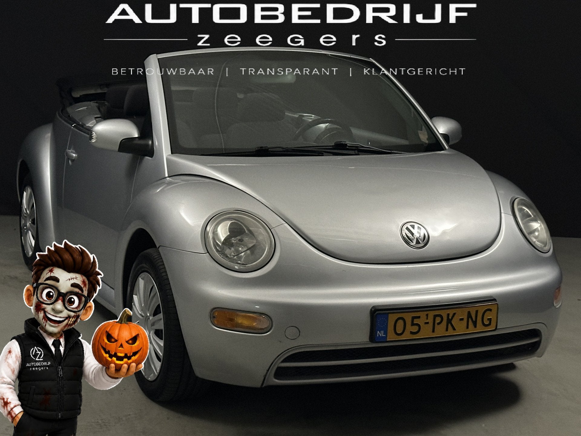 Volkswagen New Beetle Cabriolet 1.6 *NAP* (bj 2004), Auto's, Stof, Gebruikt, Beetle (Kever), 4 cilinders