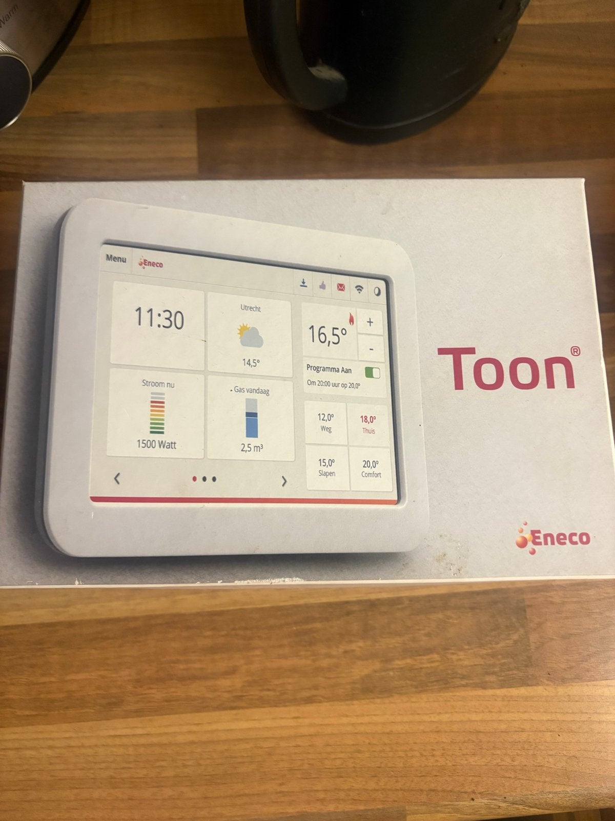 Eneco Toon slimme thermostaat, Ophalen, Slimme thermostaat, Zo goed als nieuw