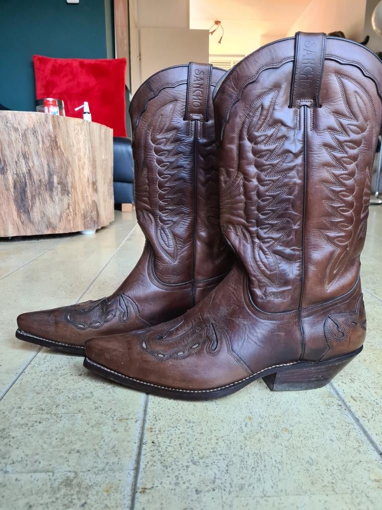 Sancho cowboy laarzen mt 44. Western boots. Bruin, Ophalen of Verzenden, Gedragen, Bruin, Boots