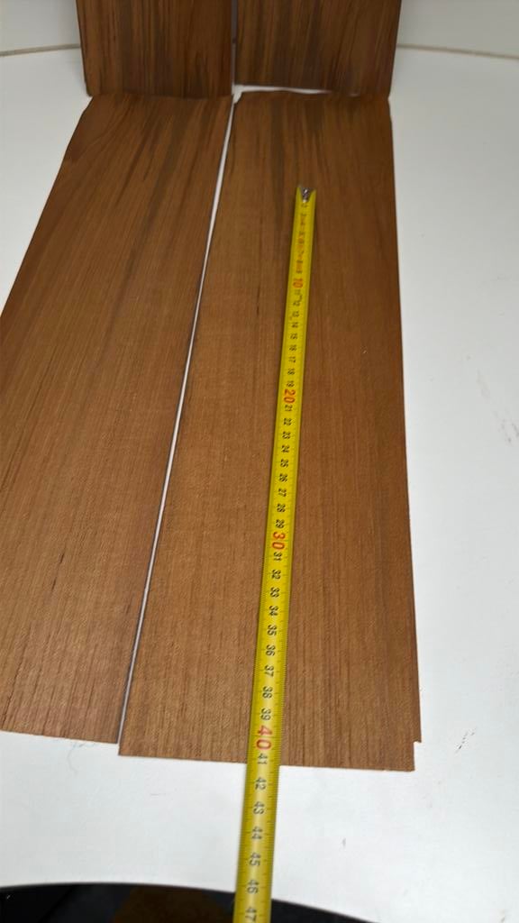 Teak hout fineer 8 vellen €8, Verzenden, Almelo, Nieuw, Fineer