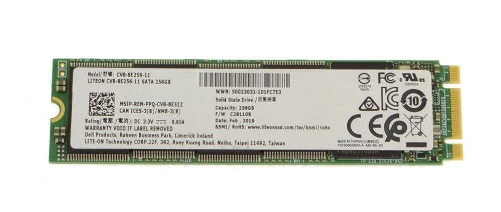 LITEON CV8-8E256-11 256GB M.2 SATA SSD 2280 Dell 0WJT50, Niet ingevuld, Niet ingevuld, Niet ingevuld