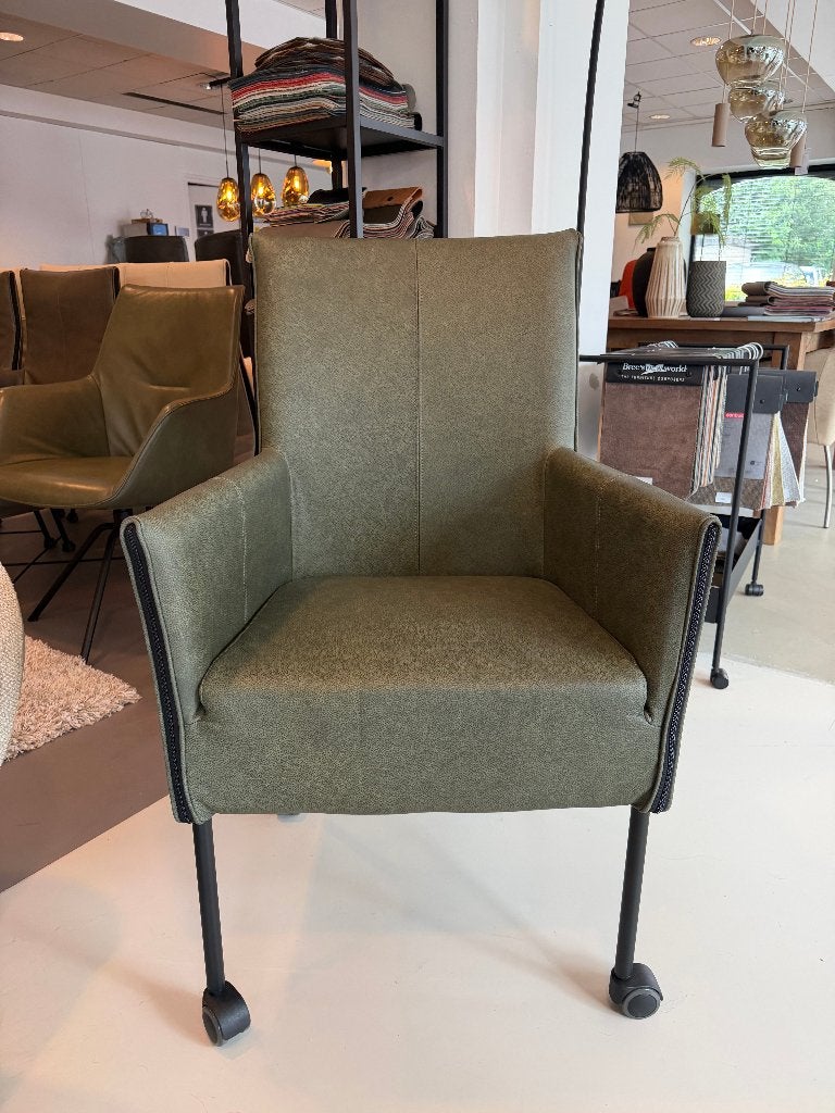 Leren eetkamerstoel Freek XL set van 6 | Woonloods Dongen, Huis en Inrichting, Stoelen, Ophalen, Nieuw, Leer, Vijf, Zes of meer stoelen