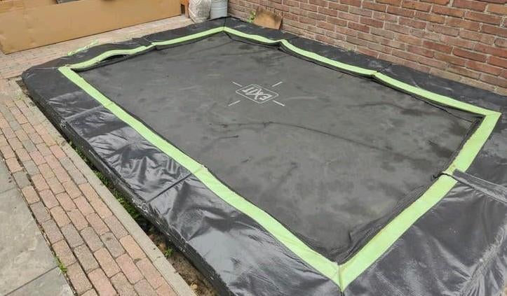 EXIT Inground Trampoline - Rand beschadigd, verder goed, Ophalen, Gebruikt