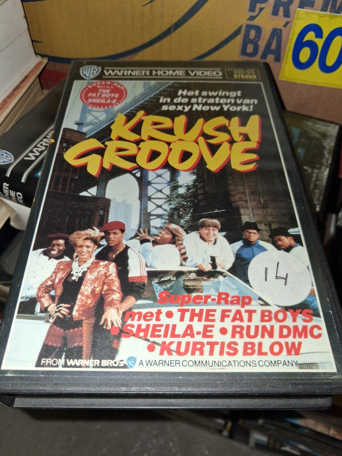 Vhs ex-rental  - Krush Groove, Vanaf 16 jaar, Verzenden, Gebruikt, Horror