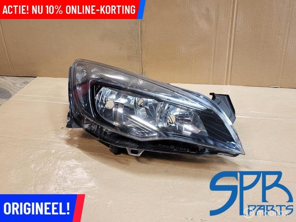 OPEL ASTRA J IV RECHTER KOPLAMP RECHTS 1EG010011-16 h7 ZWART, Gebruikt, OPEL, Opel, Ophalen of Verzenden