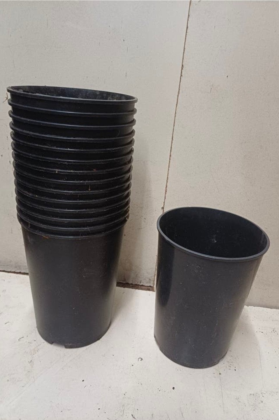 Hoge Kweekpotten plantenpotten bloempotten 4 liter, Tuin en Terras, Bloempotten, Kunststof, Gebruikt, Rond, Ophalen of Verzenden