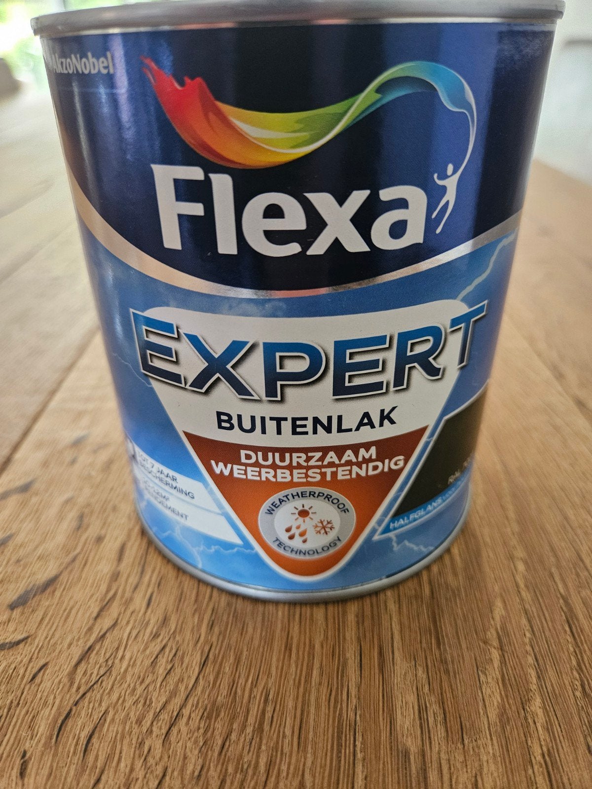 Flexa Expert Buitenlak RAL 7021 Halfglans voor hout, Zwart, Nieuw, Ophalen of Verzenden, Lak