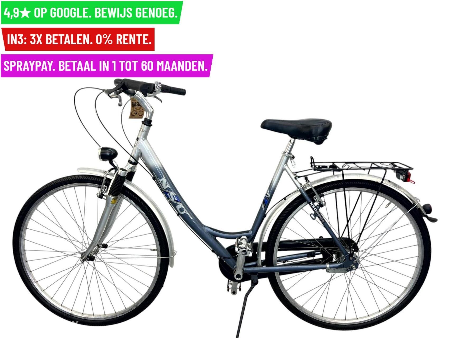 Damesfiets NSU 28"/56cm/7ver - Garantie/Levering, Overige merken, 9713 Bv Groningen, Gebruikt, 56 cm of meer