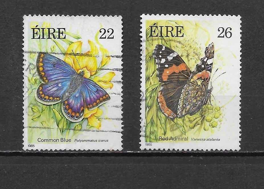 Ierland 1985 vlinders, Verzenden, Ierland, Gestempeld