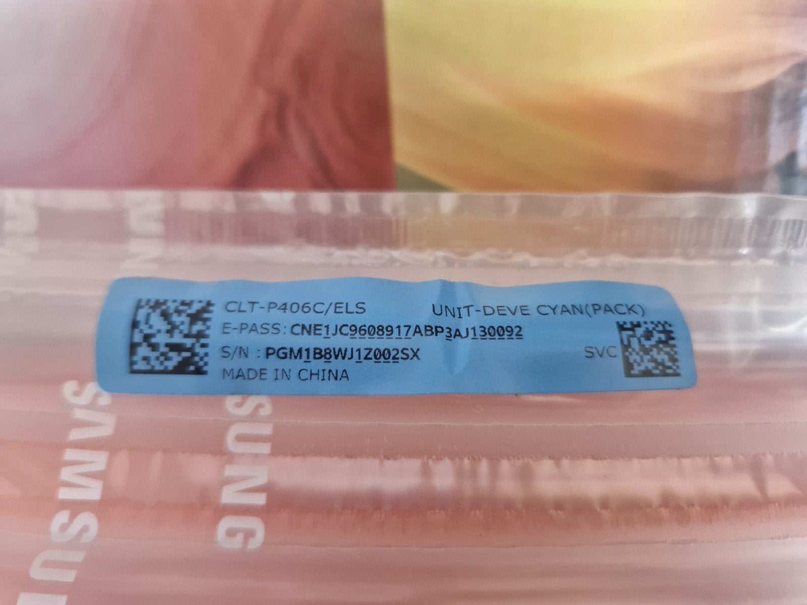 Samsung CLT-P406S Toner Cartridge CYAN, Ophalen of Verzenden, Nieuw, Toner, Samsung