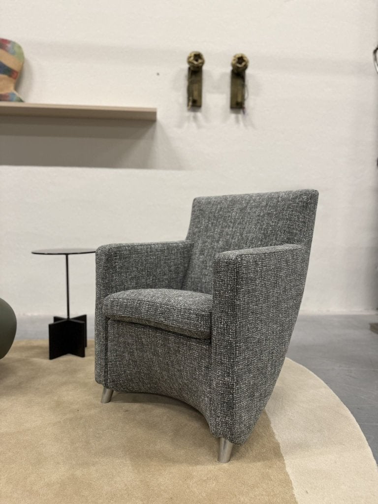 Nieuw Leolux Dolcinea Fauteuil stof Design stoel, Huis en Inrichting, Fauteuils, Leolux, Info@leolux.nl, Nieuw, 75 tot 100 cm