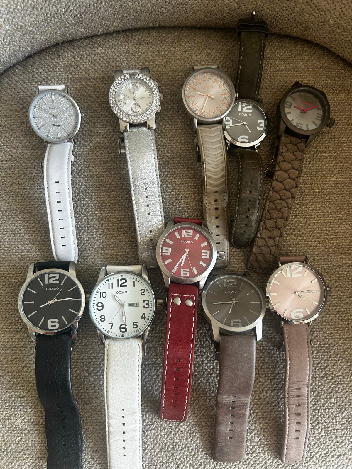 Grote collectie Ooozoo horloges - Diverse modellen, Overige merken, Staal, Polshorloge, Ophalen of Verzenden