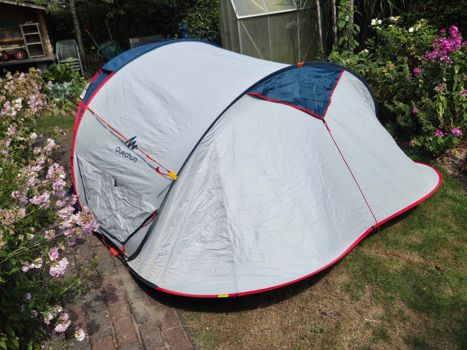 Quechua 2 Seconds 3 XL Fresh & Black Pop-up Tent, Ophalen of Verzenden, Zo goed als nieuw, Tot en met 3
