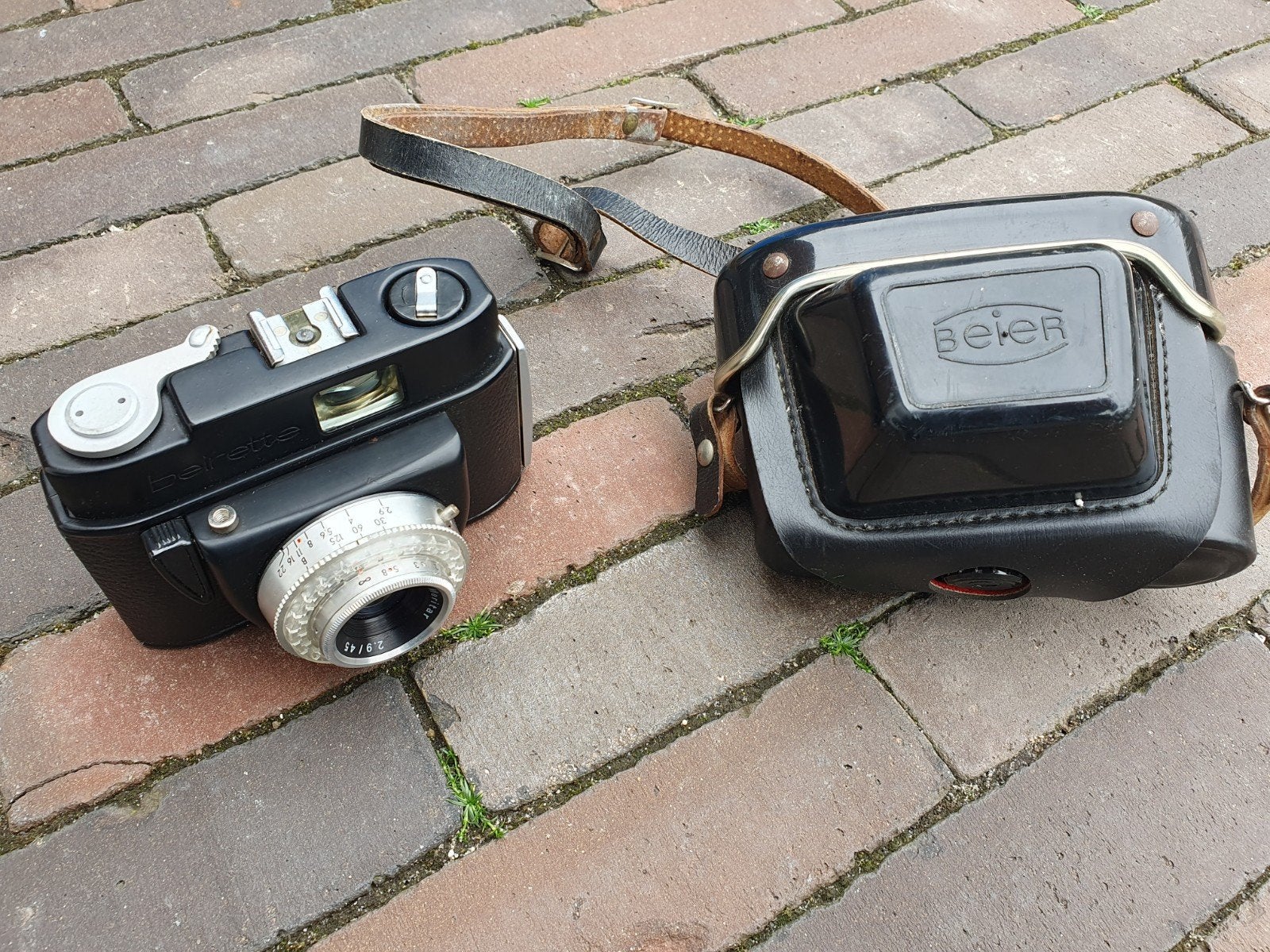 Beier Beirette camera compleet met originele hoes en draagri, Ophalen of Verzenden, Compact, Overige Merken