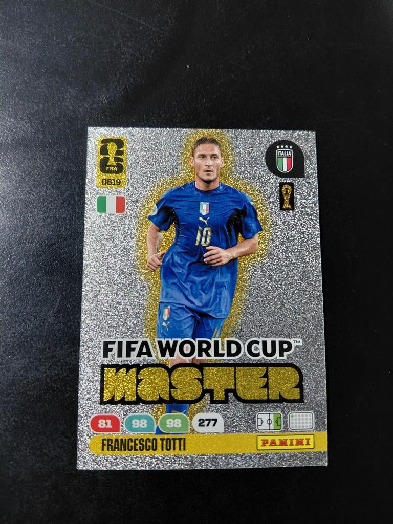 Francesco totti (fifa world cup master) panini wk 2026, Ophalen of Verzenden, Nieuw, Buitenlandse clubs, Poster, Plaatje of Sticker