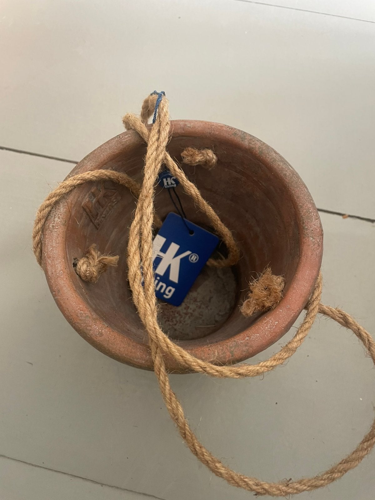 HK Living hangpot, Rond, Ophalen of Verzenden, Zo goed als nieuw, Aardewerk