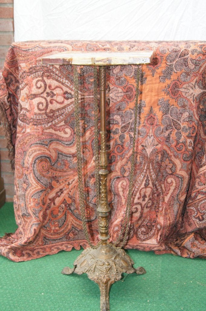 Bijzet tafel met marmer blad., Ophalen of Verzenden