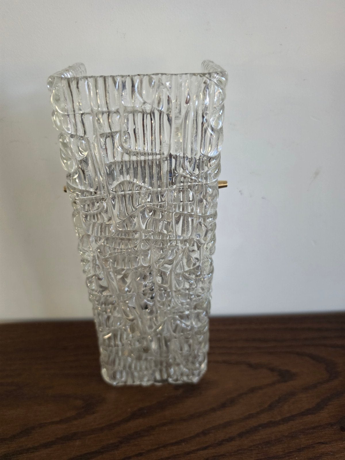 JT Kalmar ijsglas wandlamp Oostenrijk 1950/1960, Ophalen of Verzenden, Zo goed als nieuw, Glas