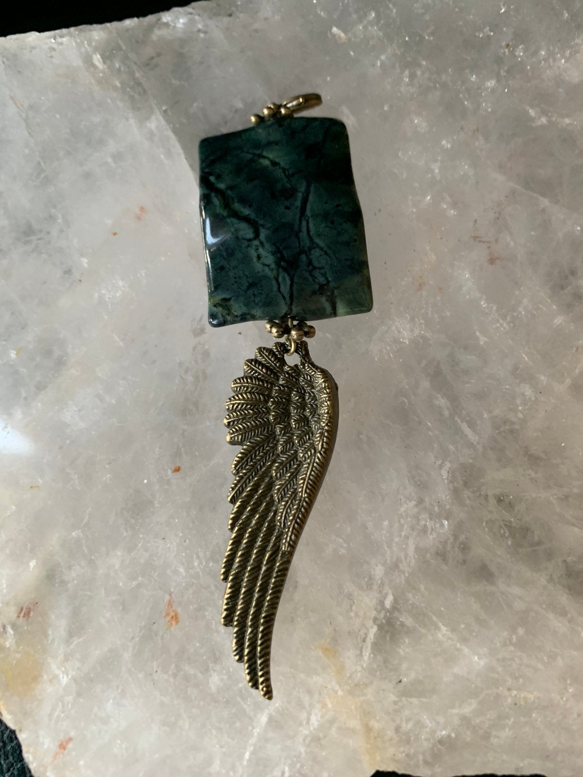 Jade pixiu amulet beschermt geluk vrede uniek magie, Sieraden, Tassen en Uiterlijk, Kettingen, Nieuw, Ophalen of Verzenden, Steen of Mineraal