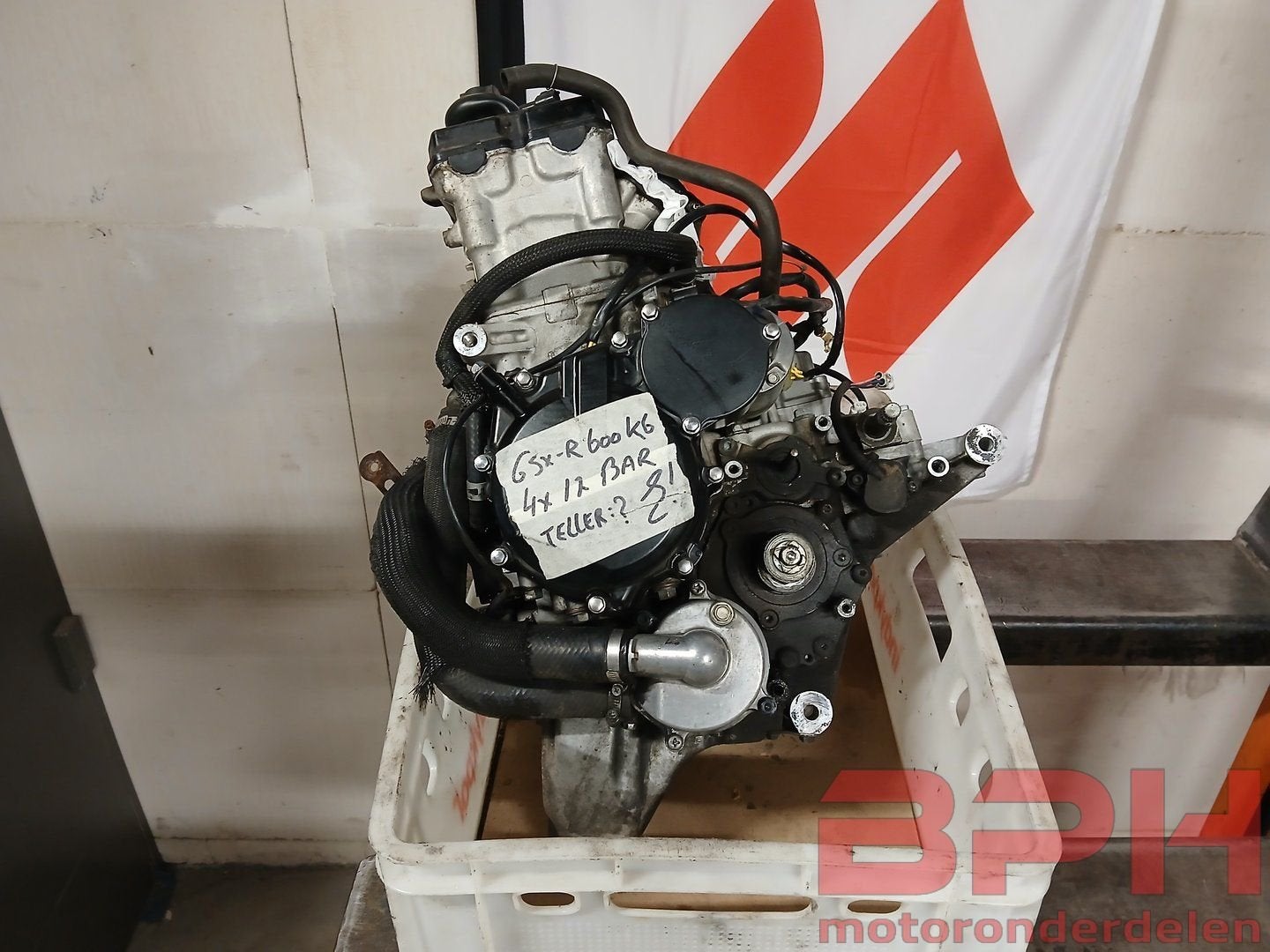 Motorblok Suzuki GSX-R 600 K6 - K7 2006 t/m 2007 GSXR engine, Ophalen, Gebruikt, -, -