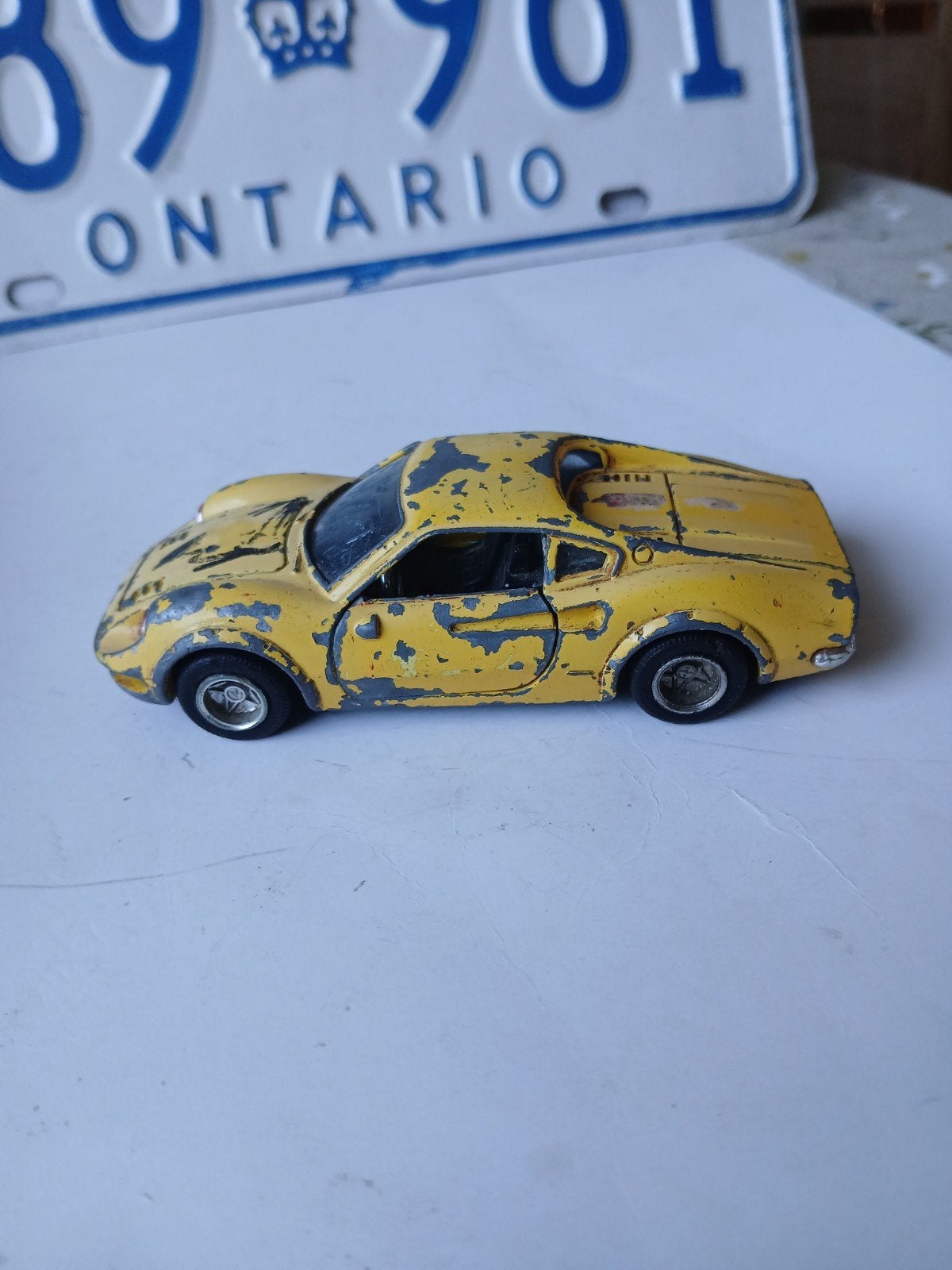 Ferrari Dino. Shinsei mini power. 1:37, opknapper, Ophalen of Verzenden, Gebruikt, Auto, Overige merken