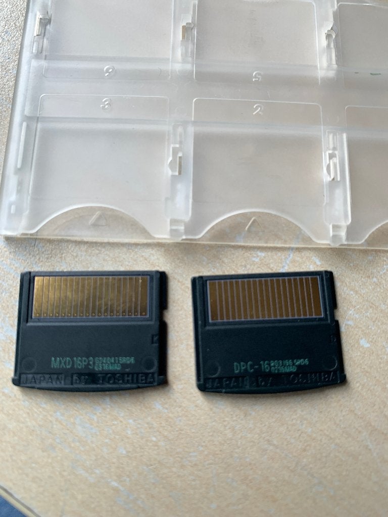 2x XD Picture Card kaarten a 16 MB, XD, Zo goed als nieuw, Fotocamera, Minder dan 2 GB