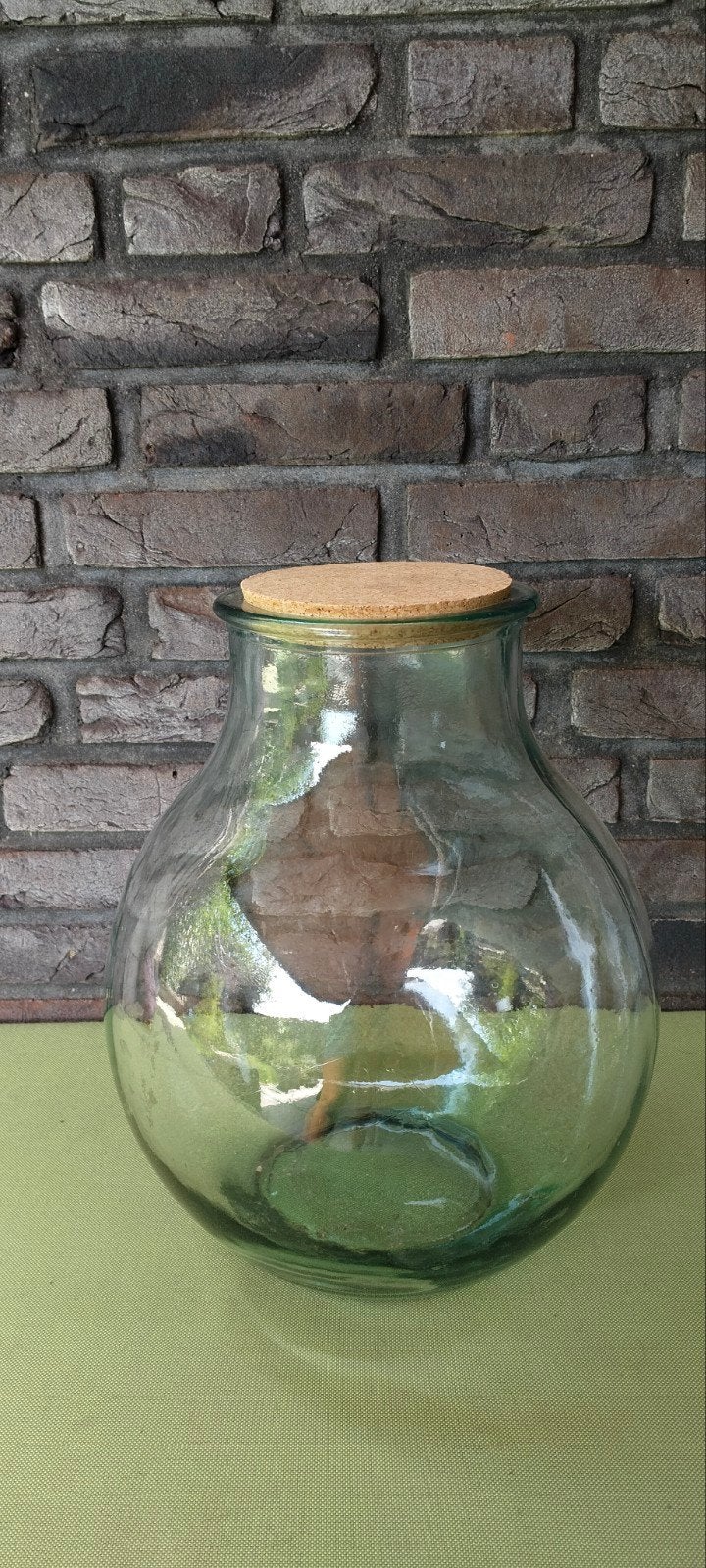 Terrarium pot met kurken deksel, Ophalen