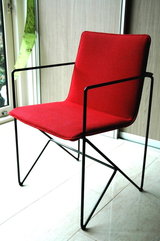Design stoelen Brees's New World, Modern - Strak, Gebruikt, Ophalen of Verzenden, Rood