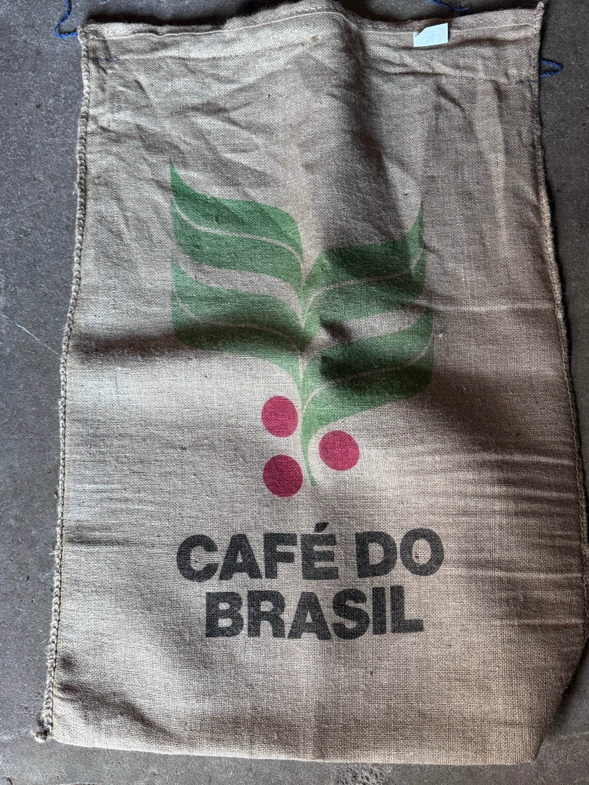 Vintage koffie jute zak - decoratief, Vintage, Gebruikt, Meerkleurig, Ophalen of Verzenden