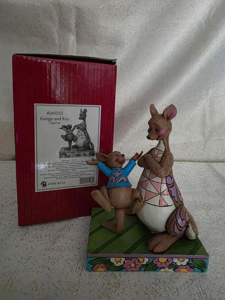 Disney Traditions Kanga & Roe, Ophalen of Verzenden, Winnie de Poeh of vrienden, Zo goed als nieuw, Beeldje of Figuurtje