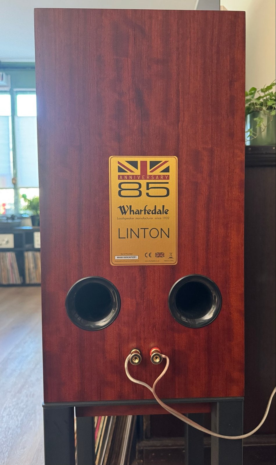 Wharfedale Linton 85th Anniversary Speakers met Stands, Ophalen, Stereo speakers, Inclusief standaarden, Wharfedale