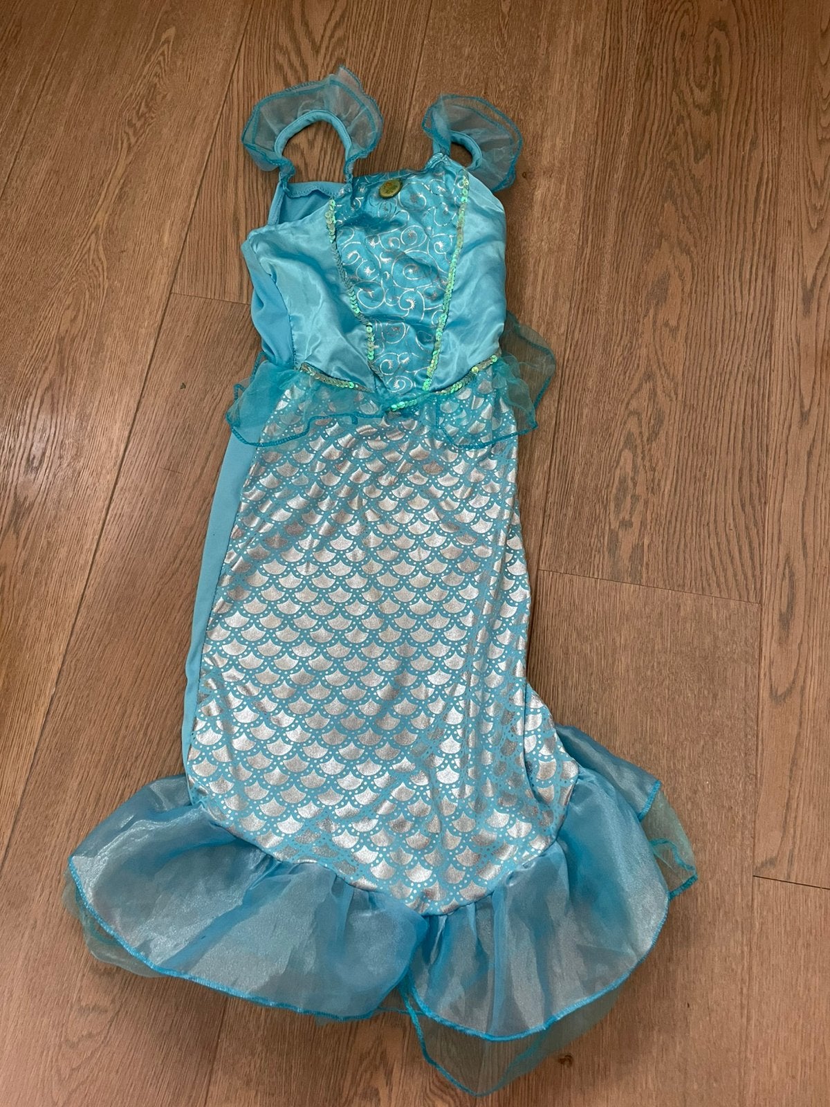 Prinsessenjurk meisje, Kinderen en Baby's, Carnavalskleding en Verkleedspullen, Ophalen of Verzenden, Zo goed als nieuw, 122 t/m 128